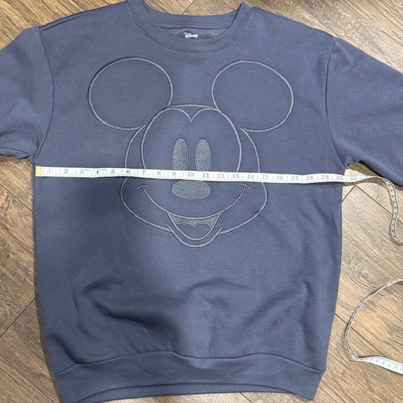 Disney Mickey Mouse Slate Gray Crewneck Sweater EUC - Picture 7 of 9